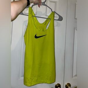 Electric Green/Yellow Nike Pro Tank Top